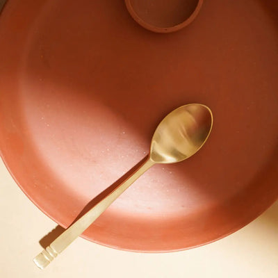 Kansa Premium Brass Gold Spoon set of 6 Amalfiee Ceramics
