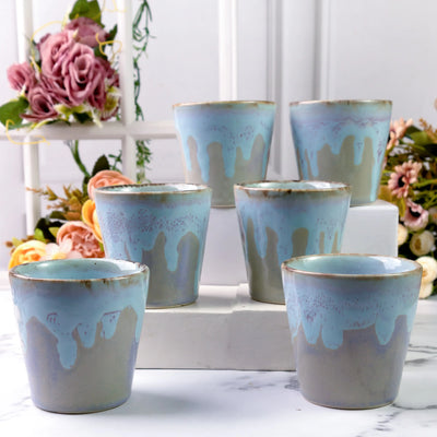 Lahar Premium Ceramic Shot Glass Set of 2 Amalfiee Ceramics