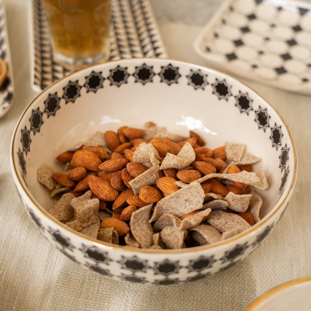 Shatranj Maharaja Printed Big Serving Bowl