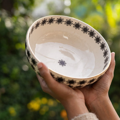 Shatranj Maharaja Printed Big Serving Bowl