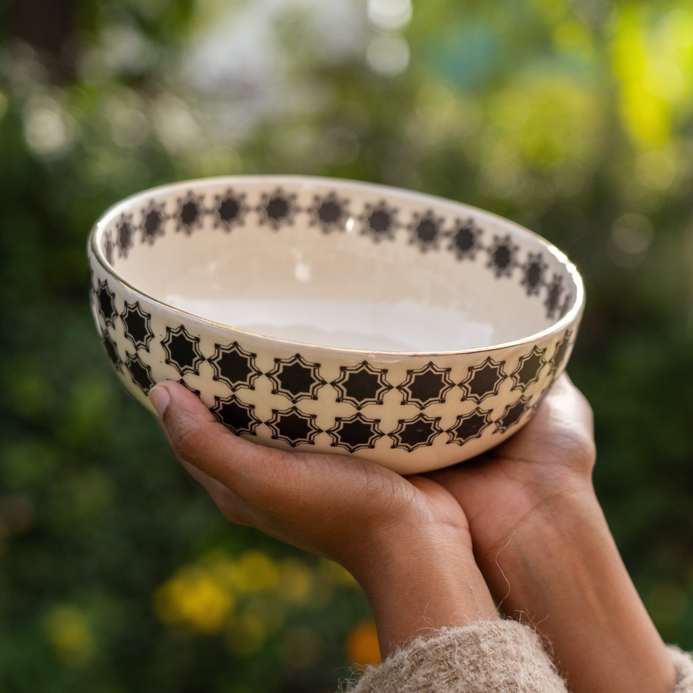 Shatranj Maharaja Printed Big Serving Bowl