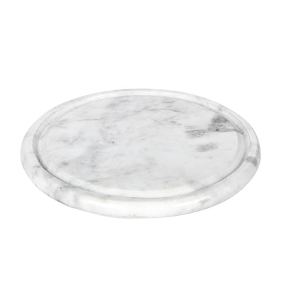 Marbluxe Circular Serving Board with Glass Cover