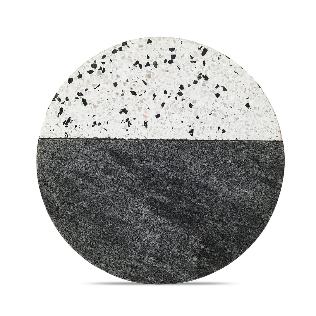 Marbluxe Marble Fusion Circular Chopping and Serving Board