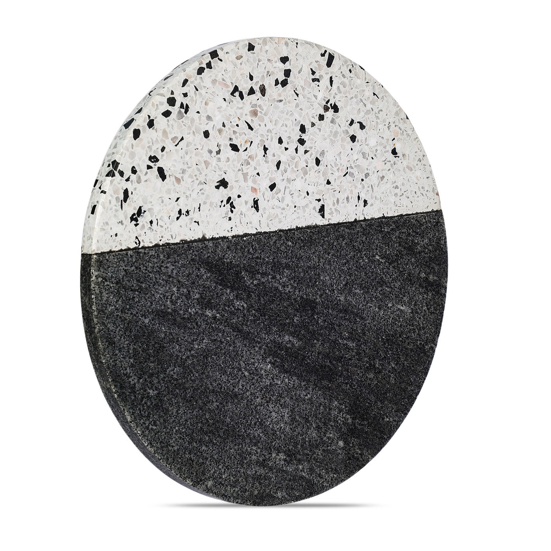 Marbluxe Marble Fusion Circular Chopping and Serving Board