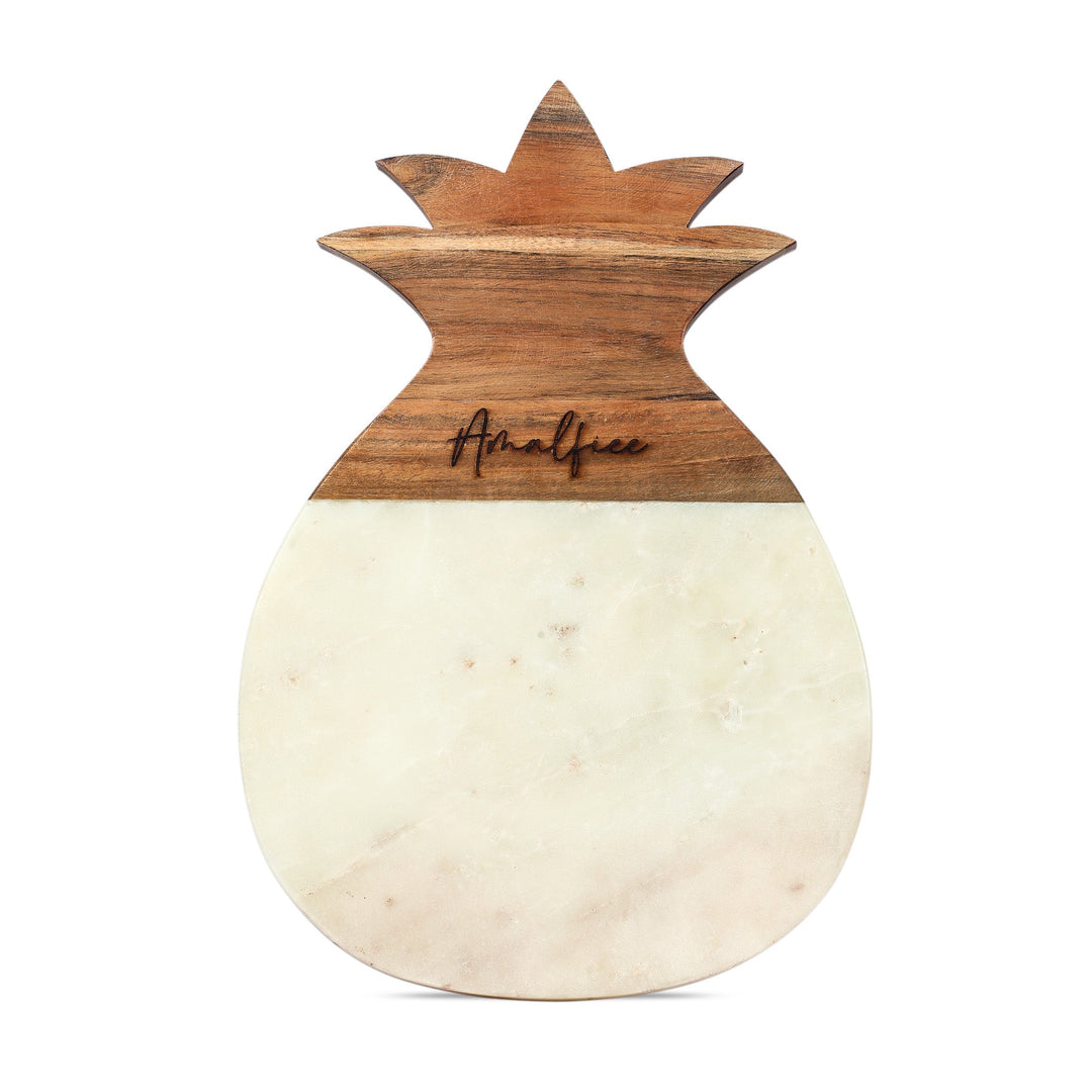 Marbluxe Pineapple &amp; Wood Fusion Chopping and Serving Board Set of 3