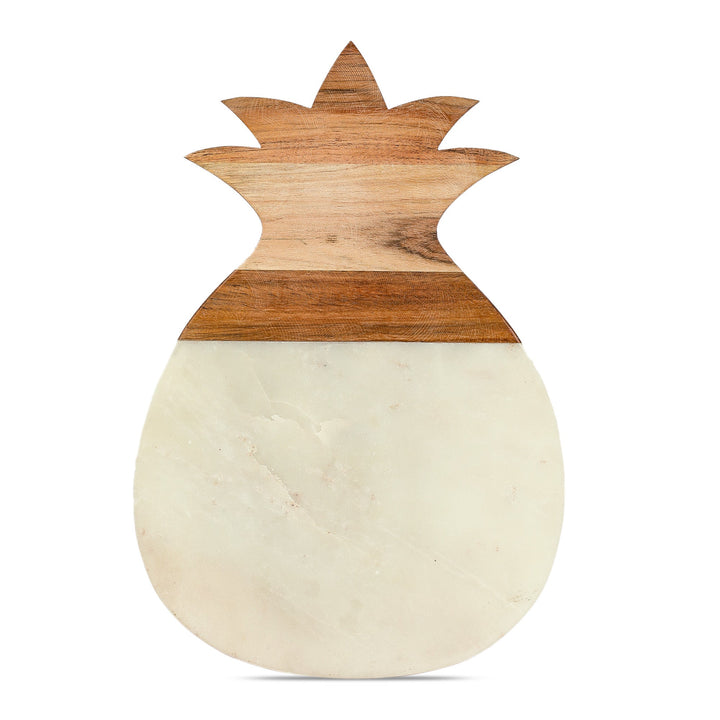 Marbluxe Pineapple &amp; Wood Fusion Chopping and Serving Board Set of 3