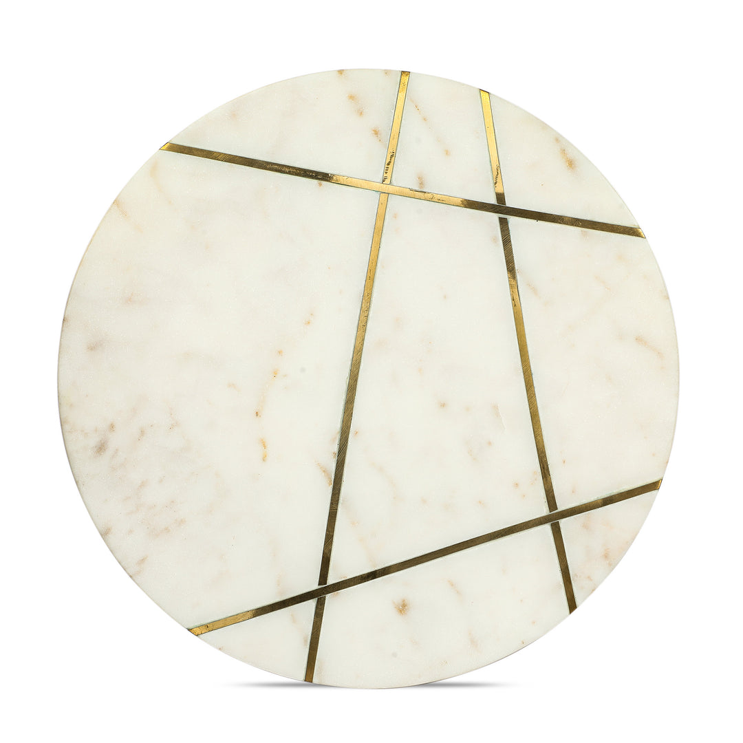Marbluxe Wabi-Sabi Circular Chopping and Serving Board
