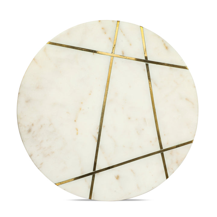 Marbluxe Wabi-Sabi Circular Chopping and Serving Board