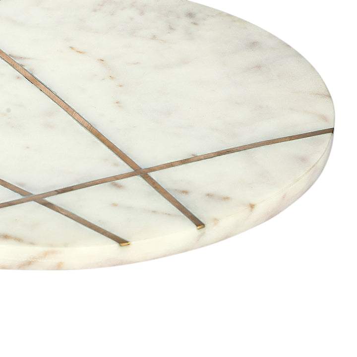 Marbluxe Wabi-Sabi Circular Chopping and Serving Board