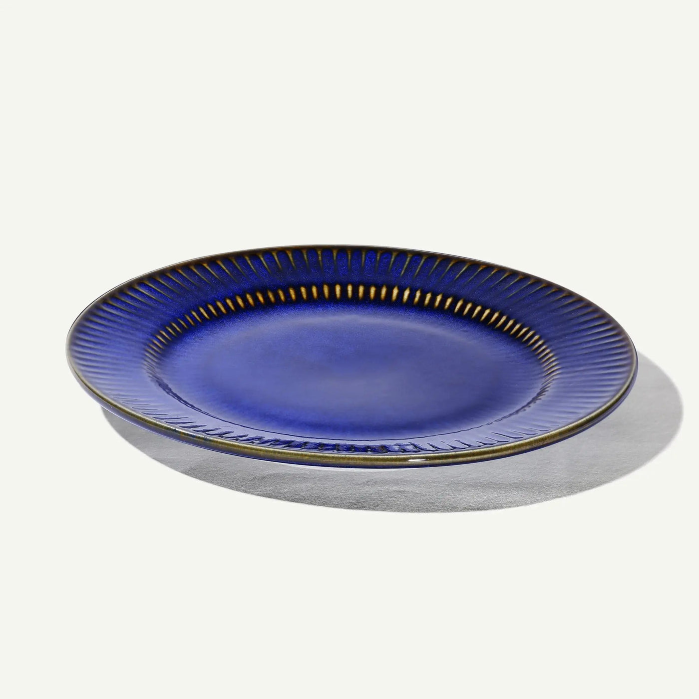 Mehran Ceramic Dinner Plates with Golden Rimmed Edges Set of 6 Amalfiee_Ceramics