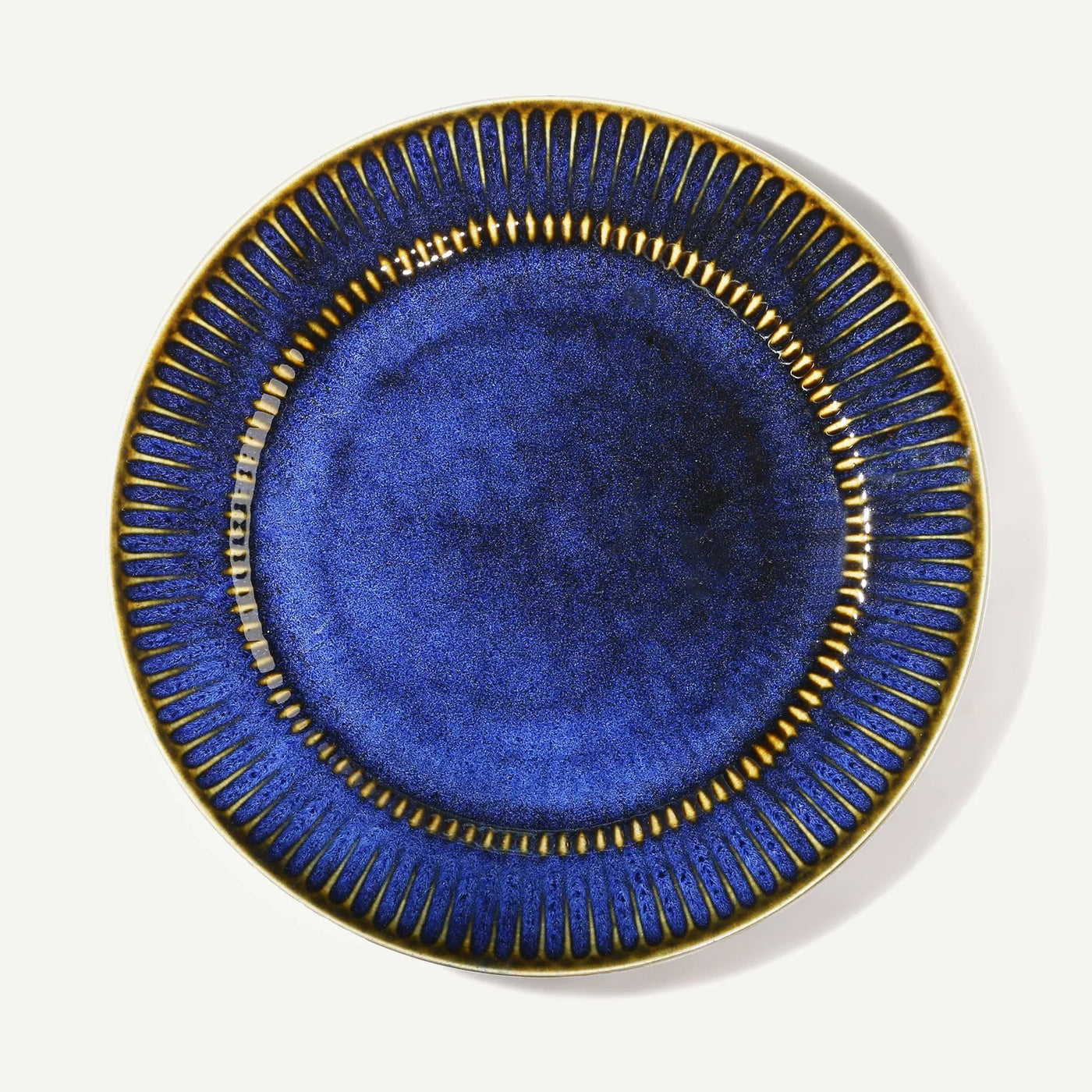 Mehran Ceramic Dinner Plates with Golden Rimmed Edges Set of 6 Amalfiee_Ceramics