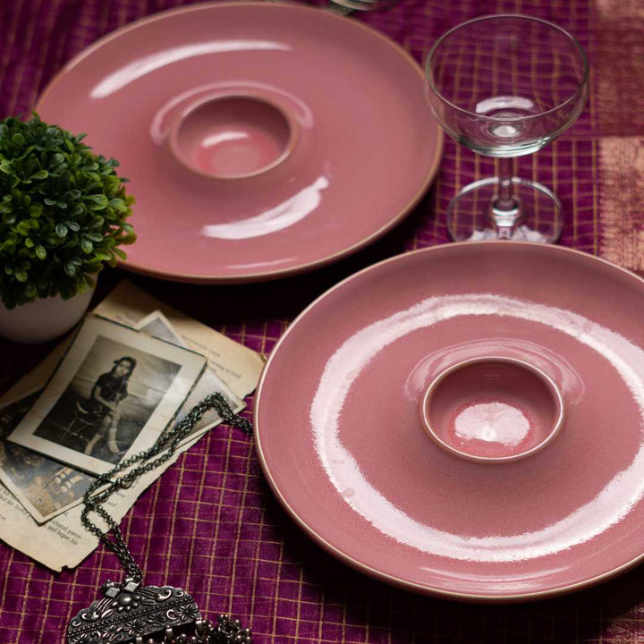 Miami Exclusive Ceramic Chip &amp; Dip Platter Amalfiee Ceramics