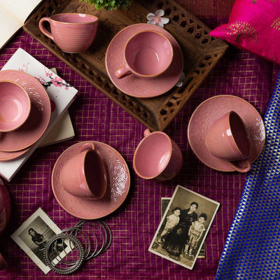Miami Exclusive Ceramic Cup & Saucer Set of 2 Amalfiee Ceramics