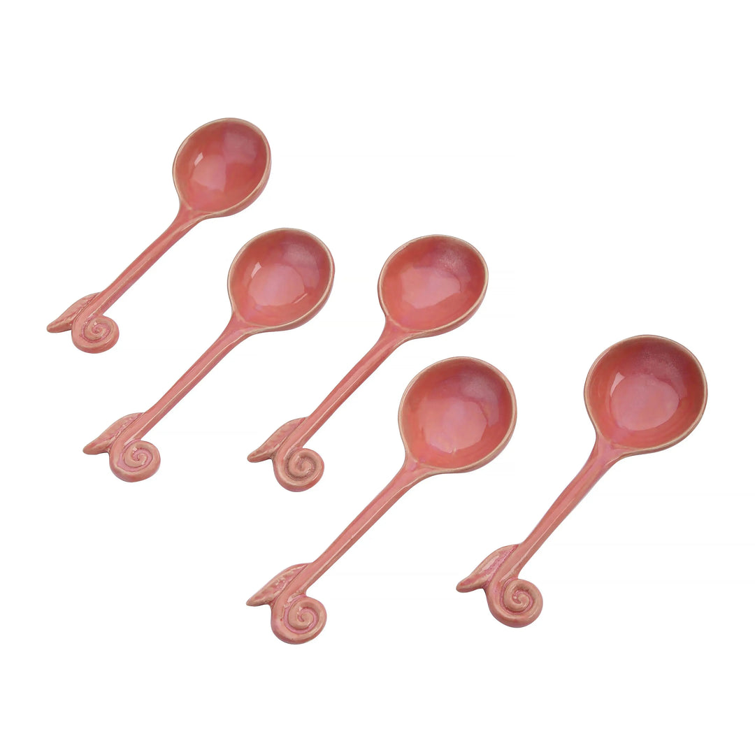 Miami Premium Ceramic Spoon Set of 6 Amalfiee Ceramics
