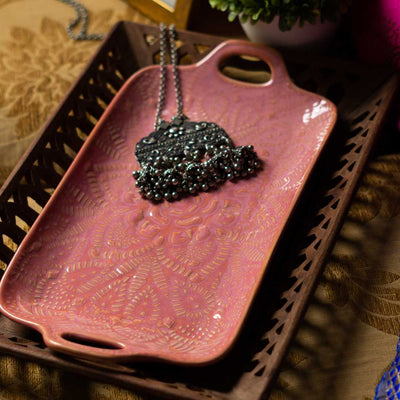Miami Premium Medium Ceramic Serving Tray Amalfiee Ceramics