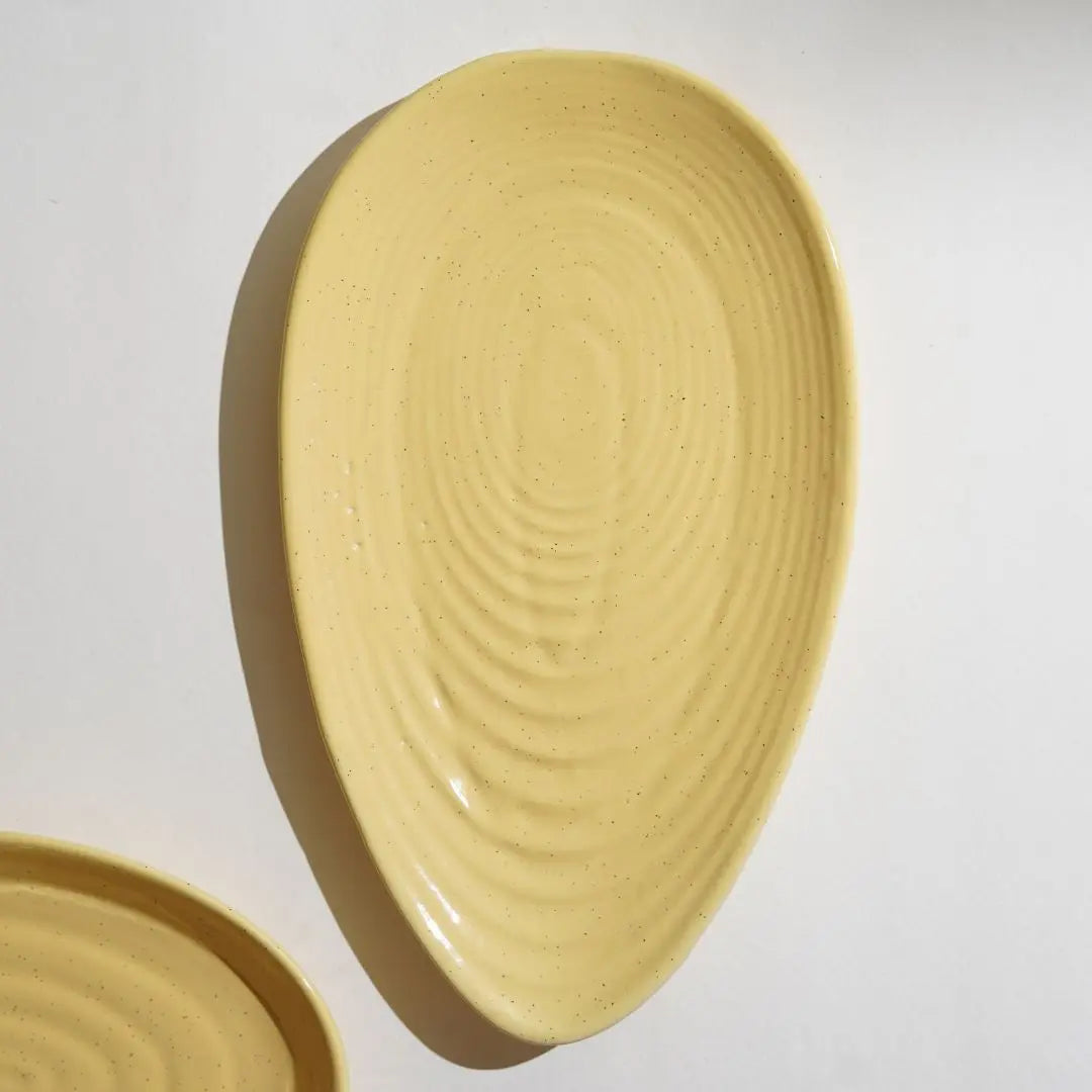 PInacolada Exclusive Ceramic Leaf Platter Amalfiee Ceramics