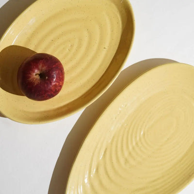 PInacolada Exclusive Ceramic Leaf Platter Amalfiee Ceramics