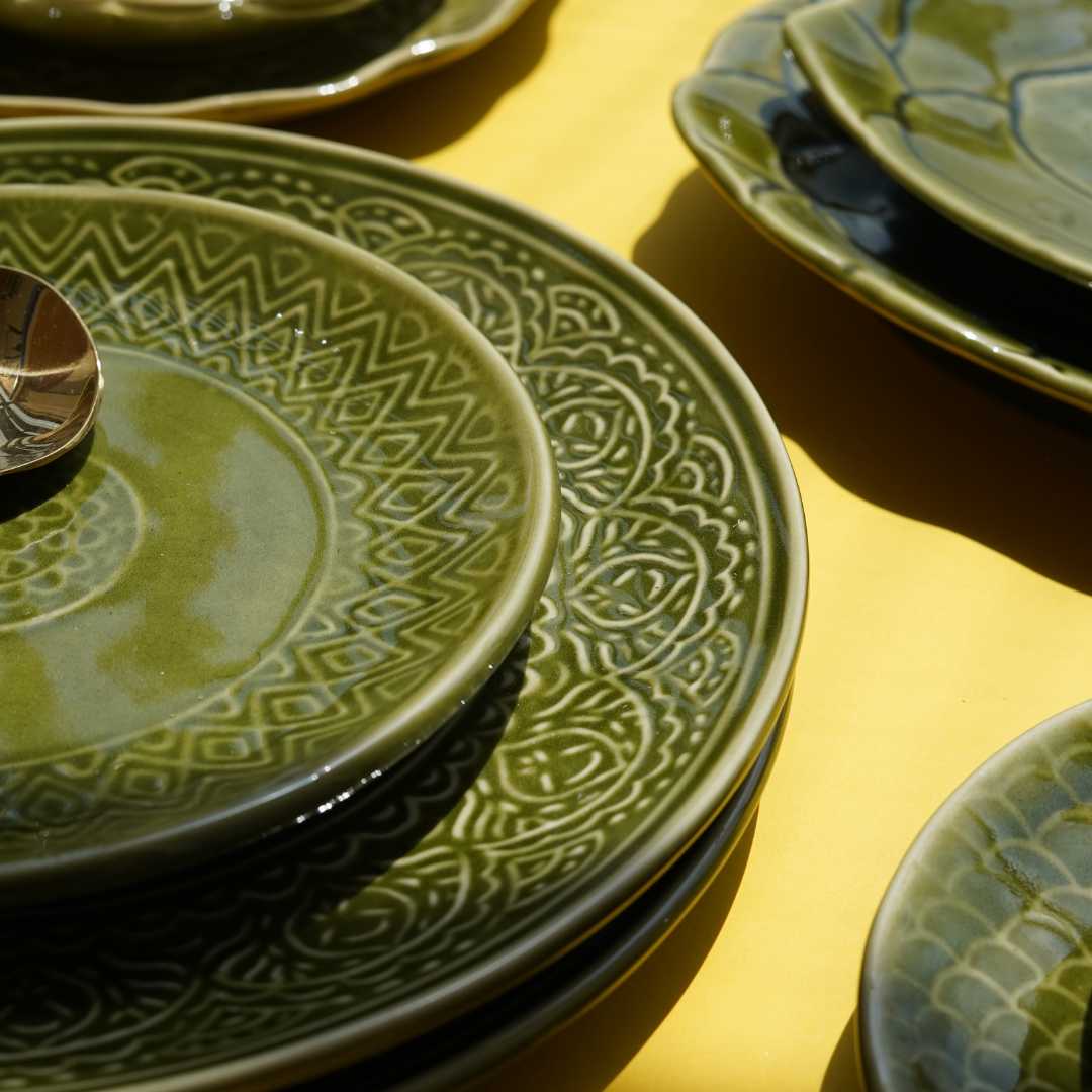 Paris Exclusive Ceramic Quarter Plates Set of 6 Amalfiee Ceramics