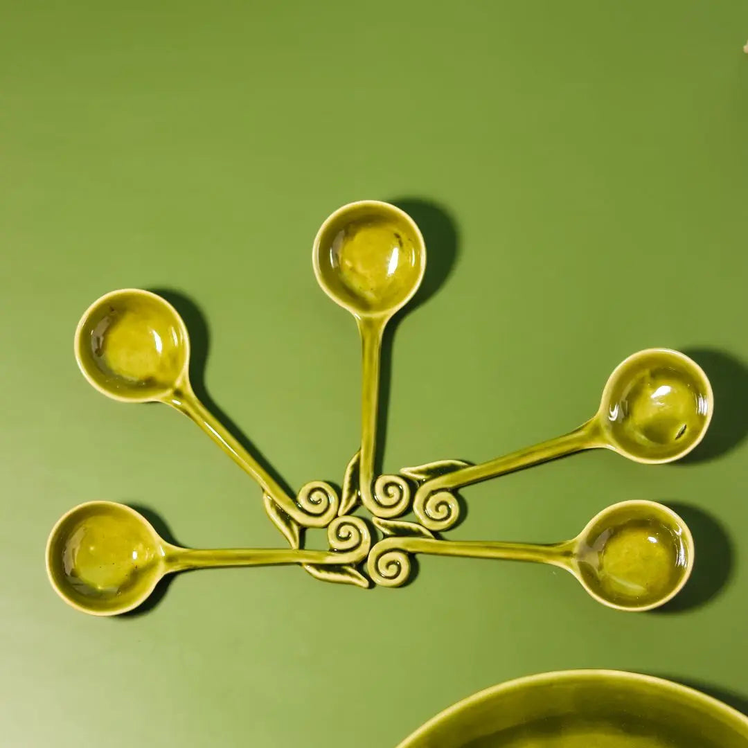 Paris Premium Ceramic Spoon Set of 6 Amalfiee Ceramics