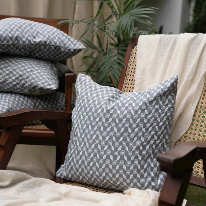 Pawan Geometric Aashiyana Cushion Cover
