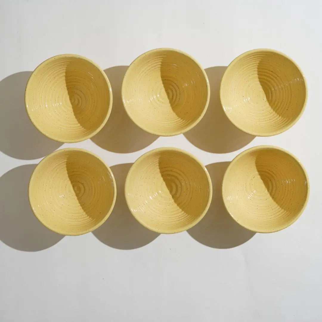 Pinacolada Ceramic Portion Bowl Set of 6 Amalfiee Ceramics