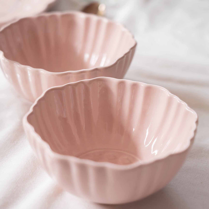 Blush Pink Artisanal Ceramic Soup Bowls