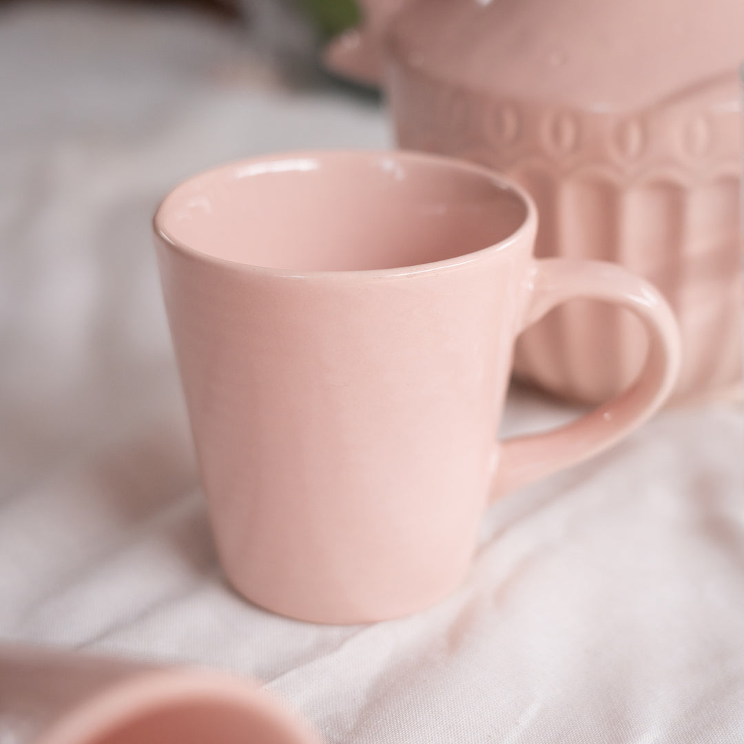 Blush Pink Ceramic Coffee Mugs