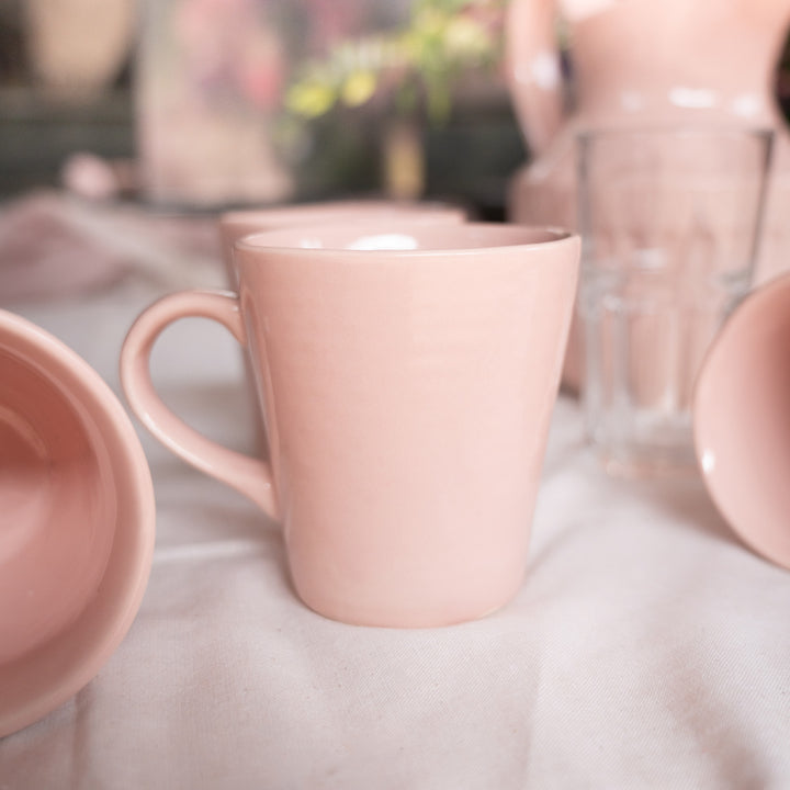 Blush Pink Ceramic Coffee Mugs