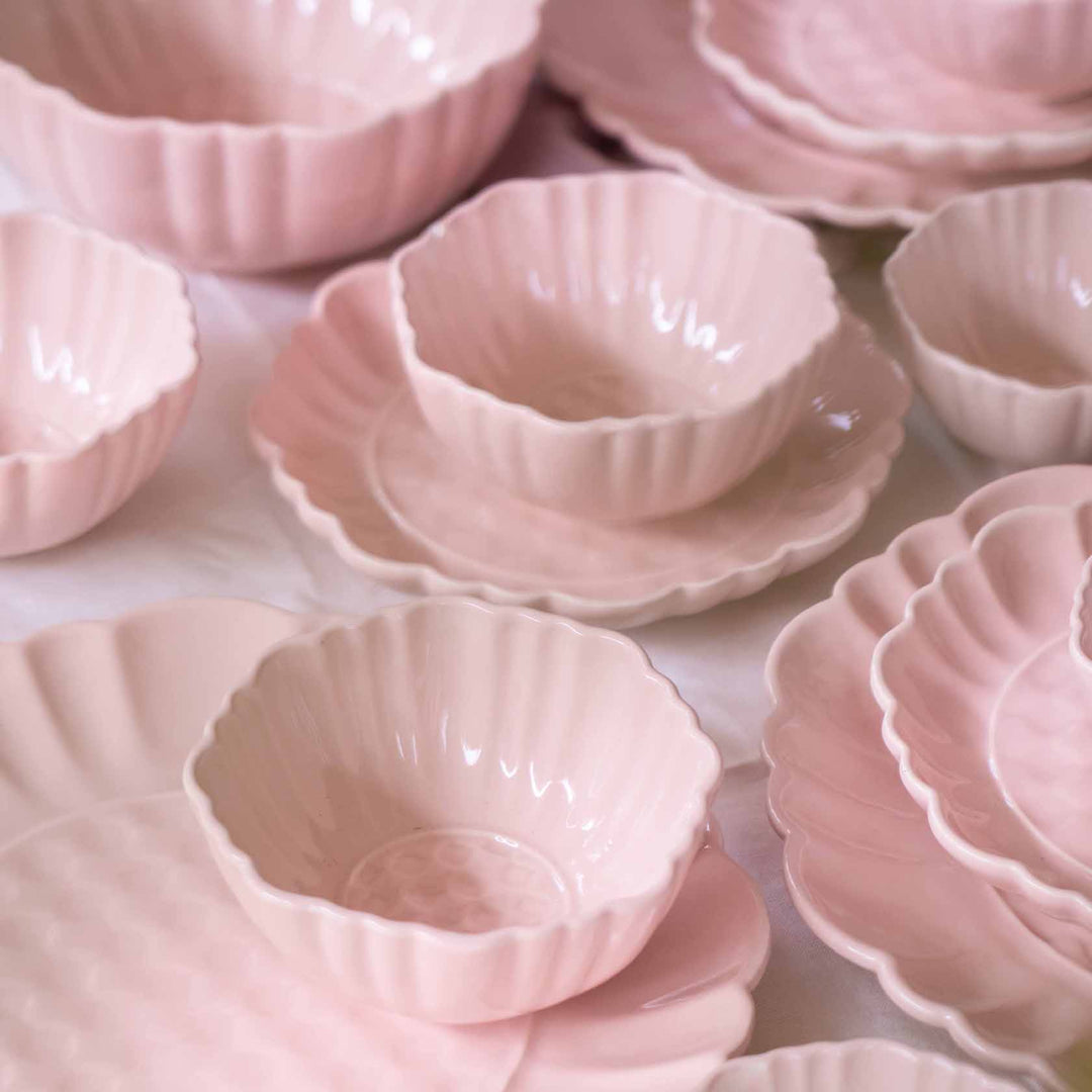 Blush Pink Artisanal Ceramic Soup Bowls
