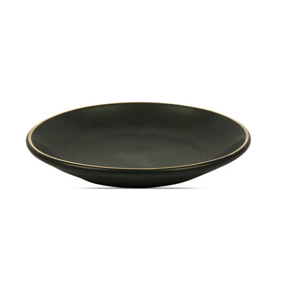 Halo 24K Gold Ceramic Shallow Plate