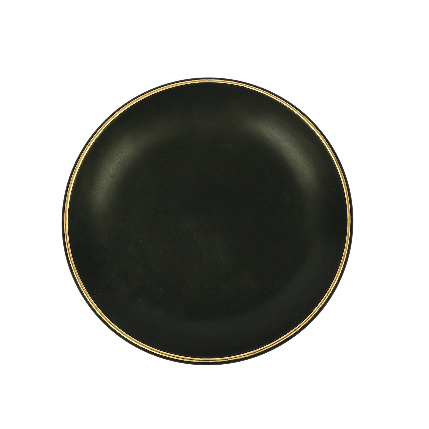 Halo 24K Gold Ceramic Quarter Plate