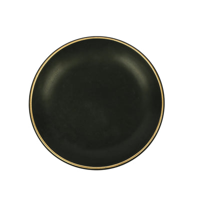 Halo 24K Gold Ceramic Shallow Plate