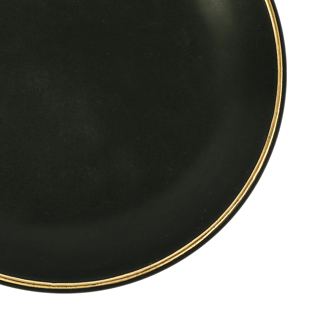 Halo 24K Gold Ceramic Quarter Plate