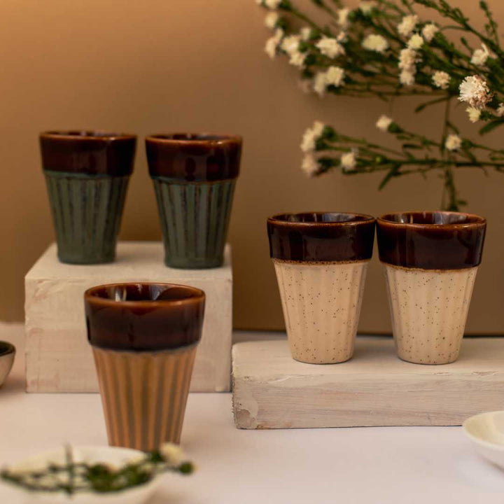 Popsicle Premium Ceramic Glass Scented Candles Set of 6 Amalfiee Ceramics