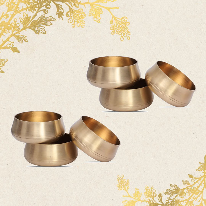 Kansa Premium Brassware Soup Bowls Set of 6