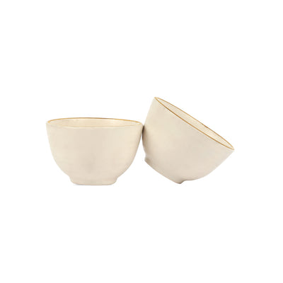 Zunair 24K Gold Ceramic Portion Bowls