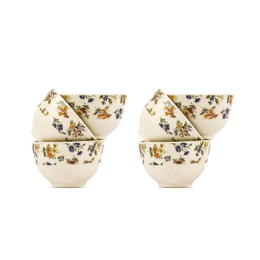 Eden's Bloom Floral Ceramic Portion Bowls