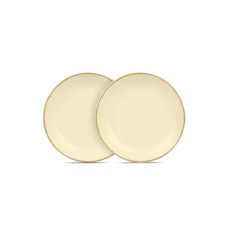 Zunair 24K Gold Ceramic Quarter Plate