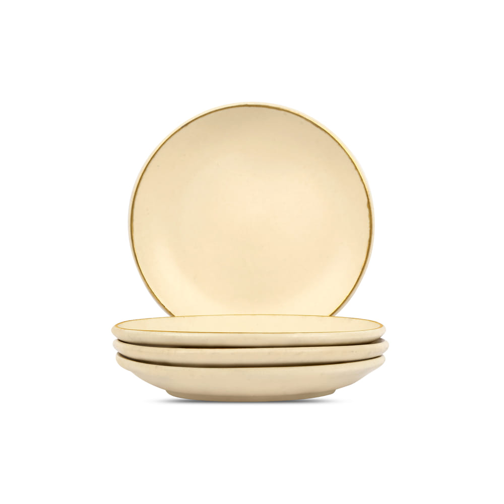 Zunair 24K Gold Ceramic Quarter Plate
