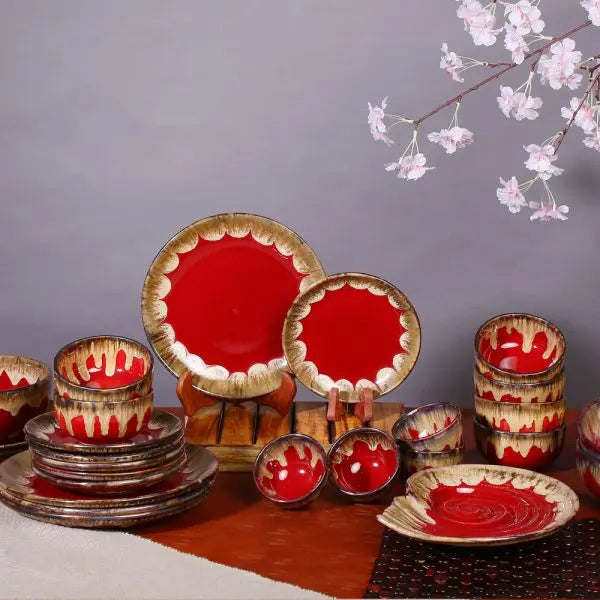 Raajsi Ceramic Dinner Set of 54 Pcs Amalfiee Ceramics