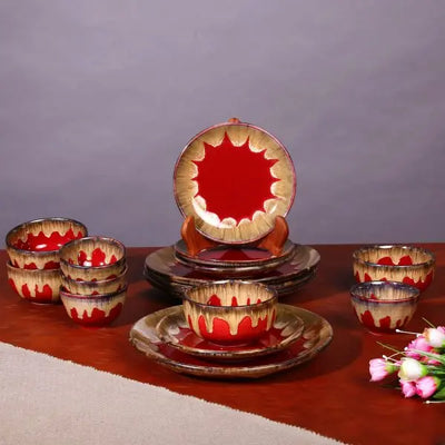 Raajsi Ceramic Dinner Set of 54 Pcs Amalfiee Ceramics