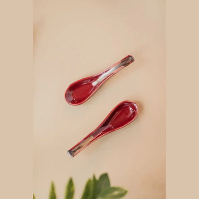 Raajsi Ceramic Spoon Set of 2 Amalfiee Ceramics