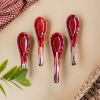 Raajsi Ceramic Spoon Set of 4 Amalfiee Ceramics