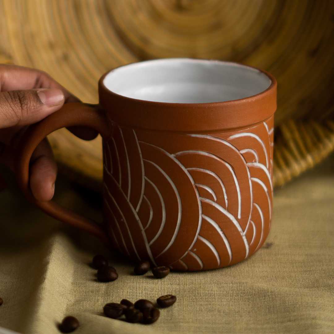 Rivaayat Handmade Terracotta Mug Amalfiee Ceramics