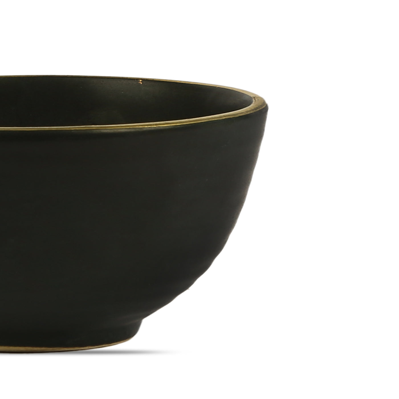 Halo 24K Gold Ceramic Portion Bowls