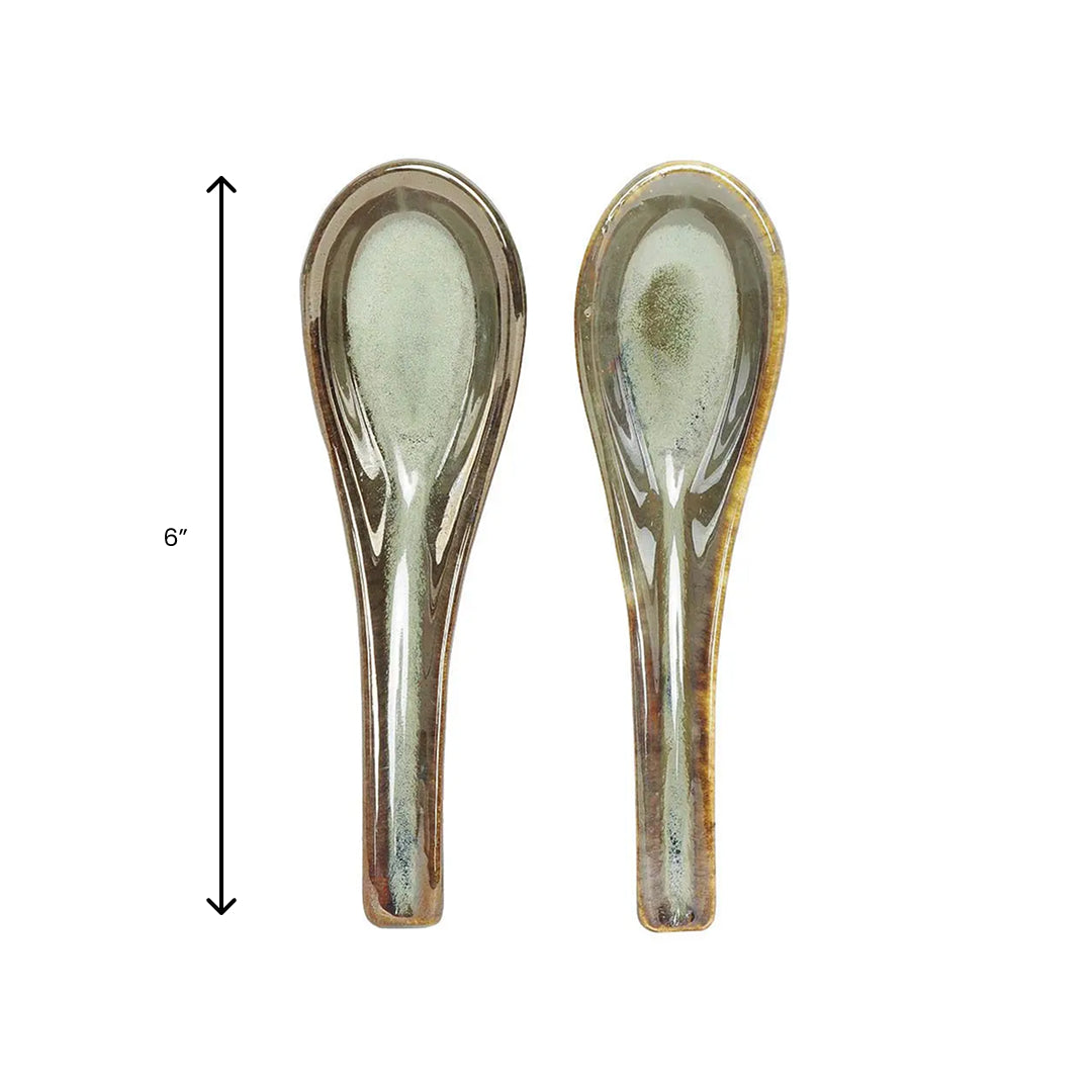Navhara Ceramic Soup Spoon Set of 2
