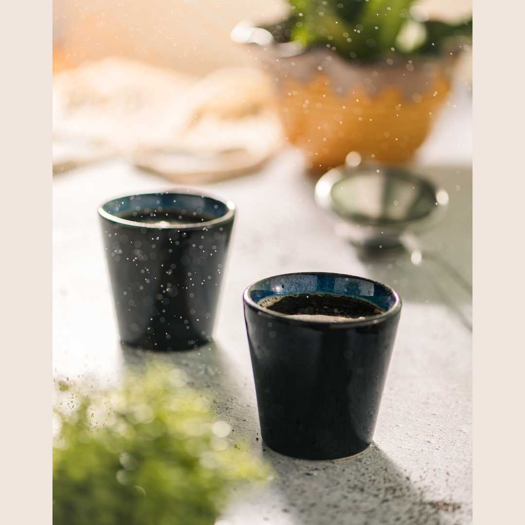 Saanjh Ceramic Drinking Glasses Set of 6 Amalfiee Ceramics