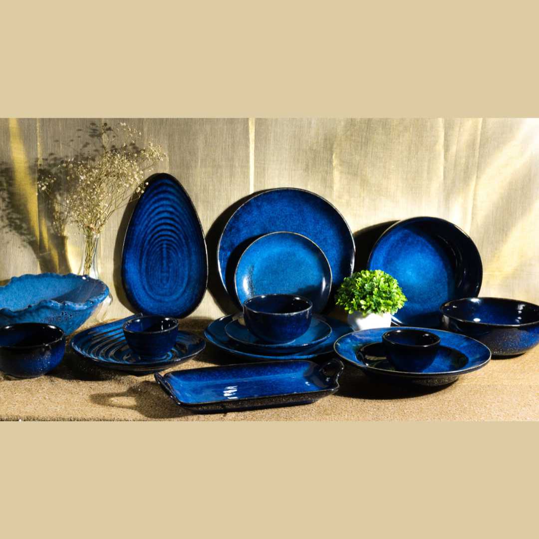 Saanjh Grand Premium Ceramic Dinner Set of 54 Pcs Amalfiee Ceramics