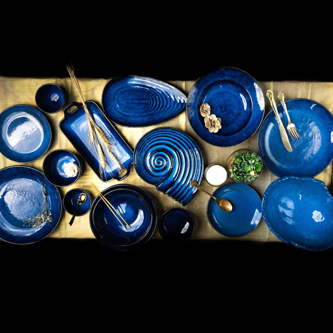 Saanjh Grand Premium Ceramic Dinner Set of 82 Pcs Amalfiee Ceramics