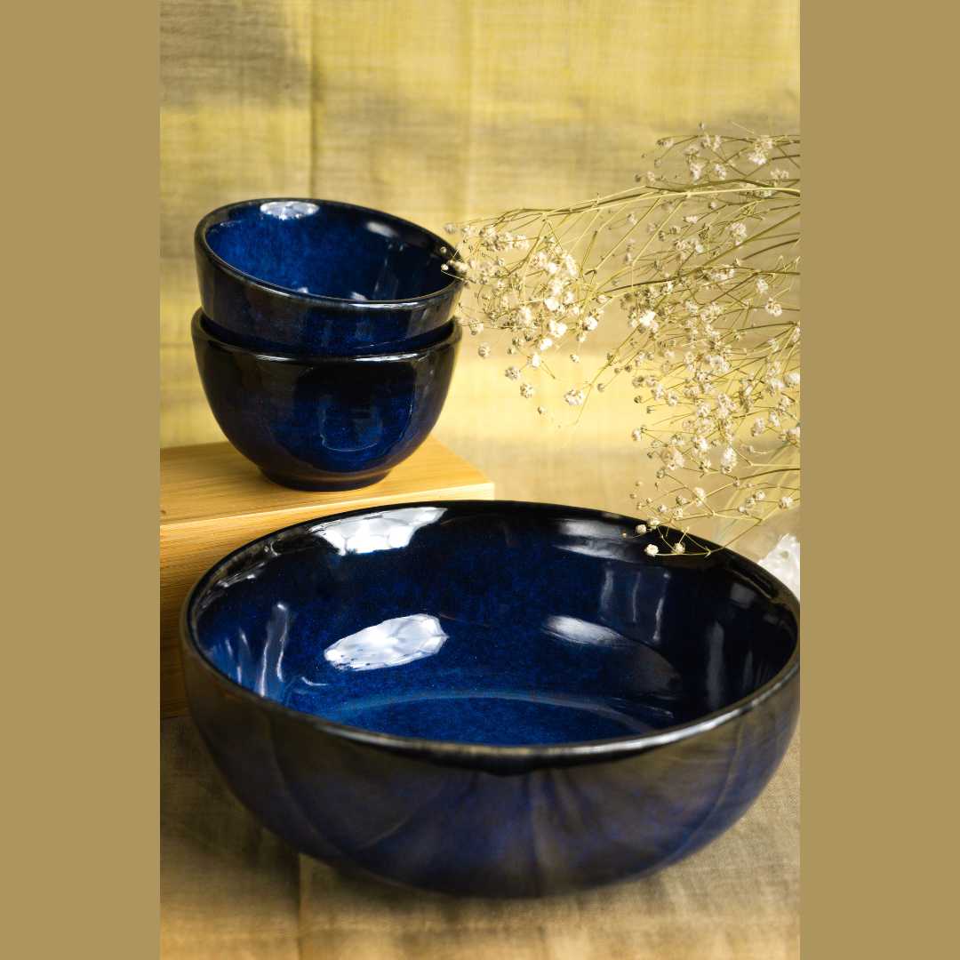 Saanjh Grand Premium Ceramic Dinner Set of 82 Pcs Amalfiee Ceramics
